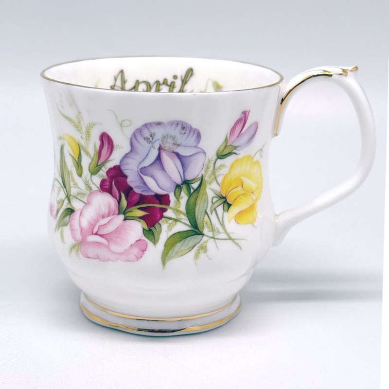Royal Albert April Coffee Mug Flowers Of The Month