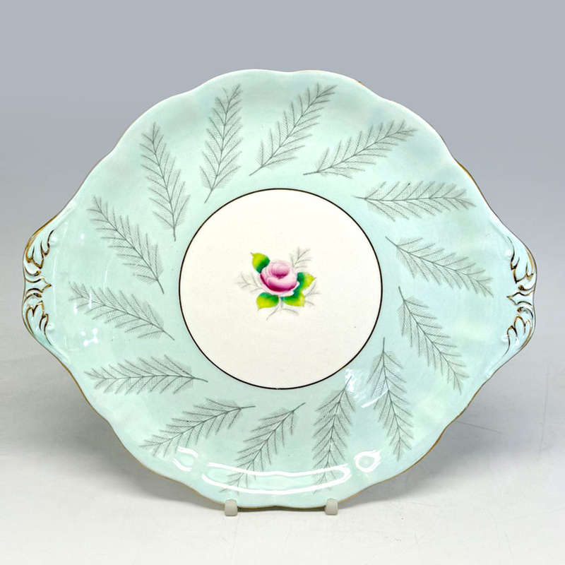 Royal Albert Rosamond Tab Handle Cake Plate