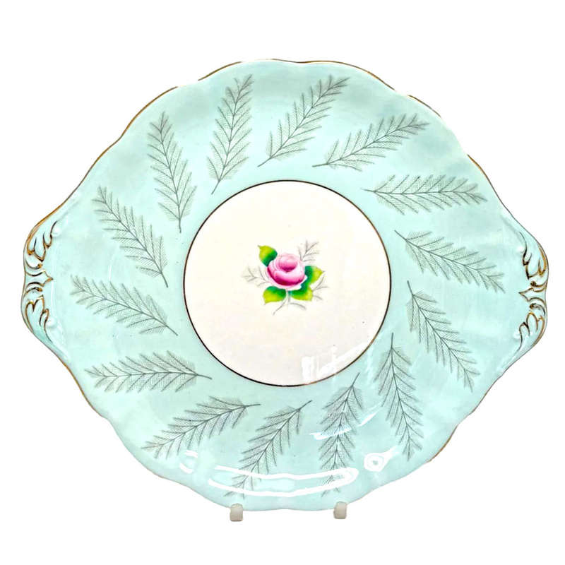 Royal Albert Rosamond Tab Handle Cake Plate