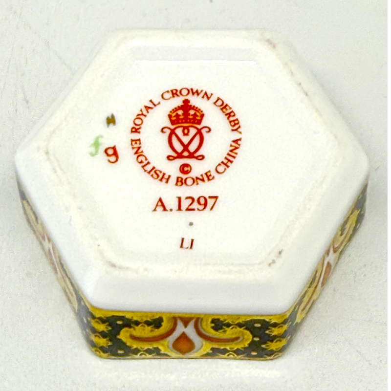 Royal Crown Derby Imari Pill Box