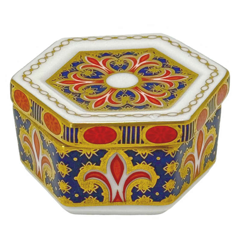 Royal Crown Derby Imari Pill Box