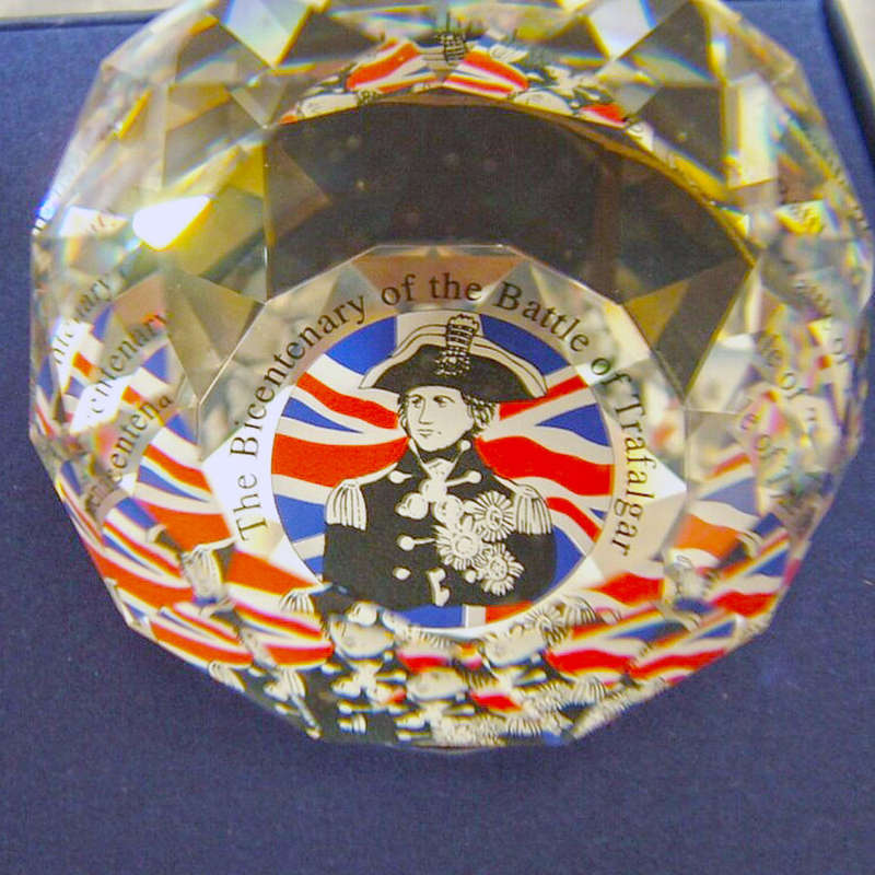 Swarovski Nelson Bicentenary Of Trafalgar  Paperweight  2005