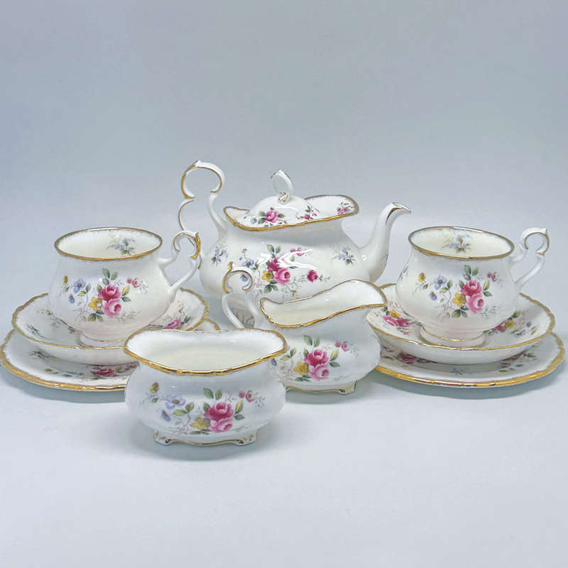 Royal Albert Tenderness Gainsborough Tea For Two Bachelor Tea Set