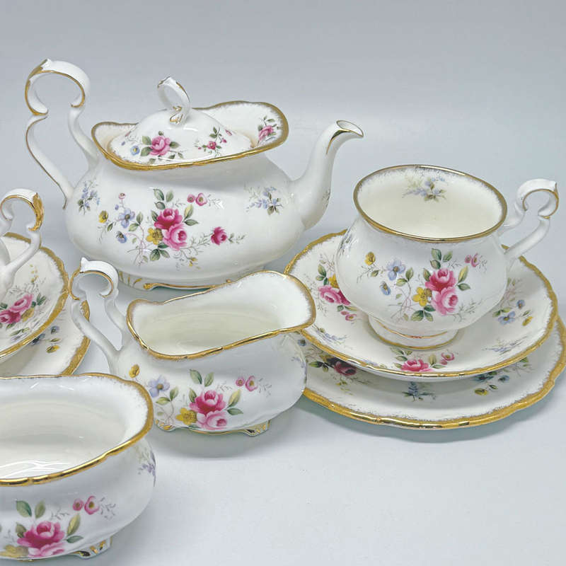 Royal Albert Tenderness Gainsborough Tea For Two Bachelor Tea Set