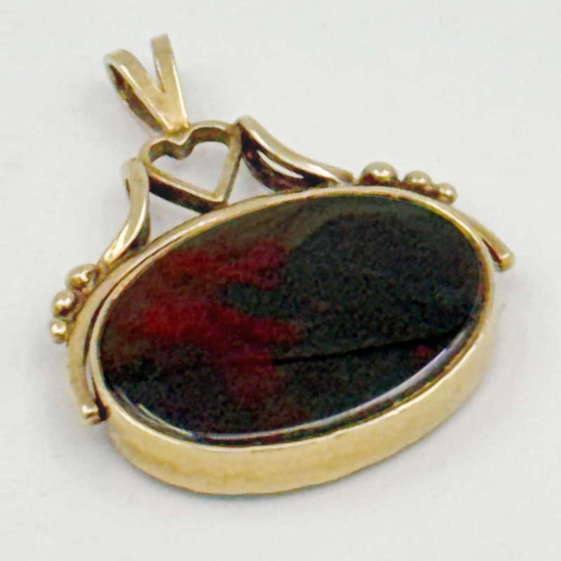 Victorian 9ct Gold Carnelian and Bloodstone Fob Seal