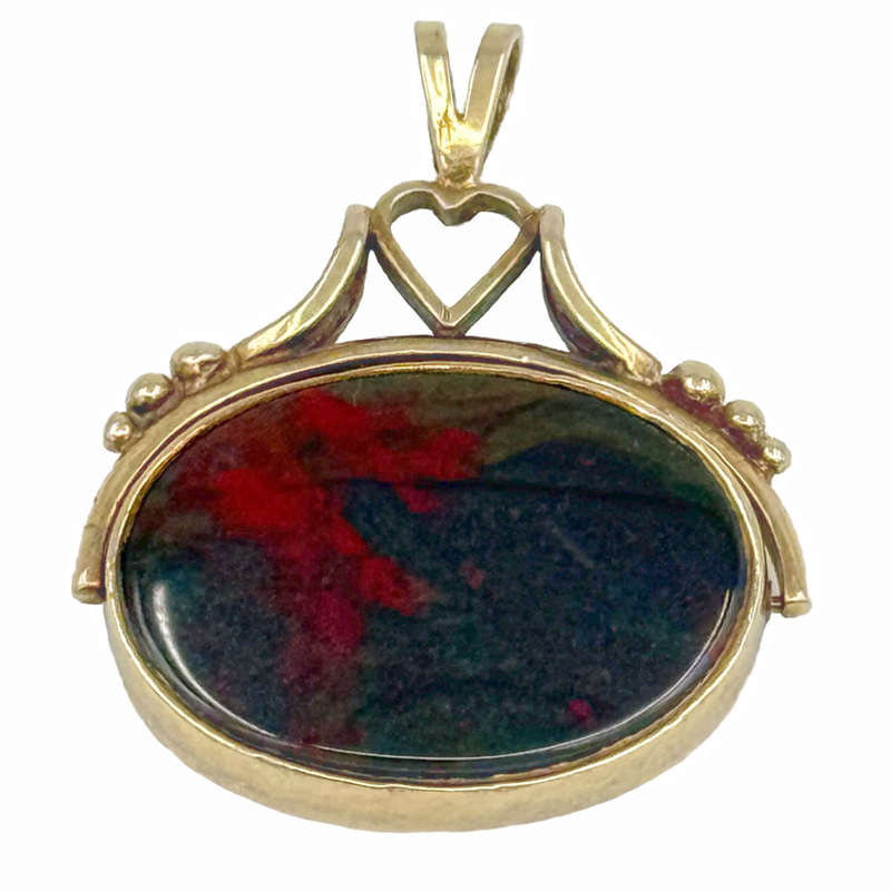 Victorian 9ct Gold Carnelian and Bloodstone Fob Seal