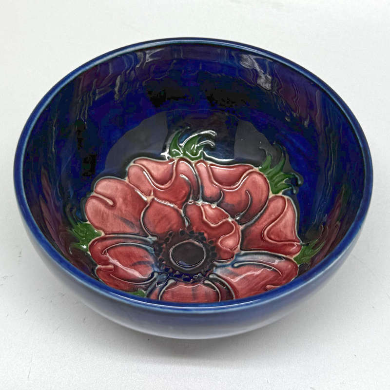 Walter Moorcroft Anemone Footed Bowl C1949