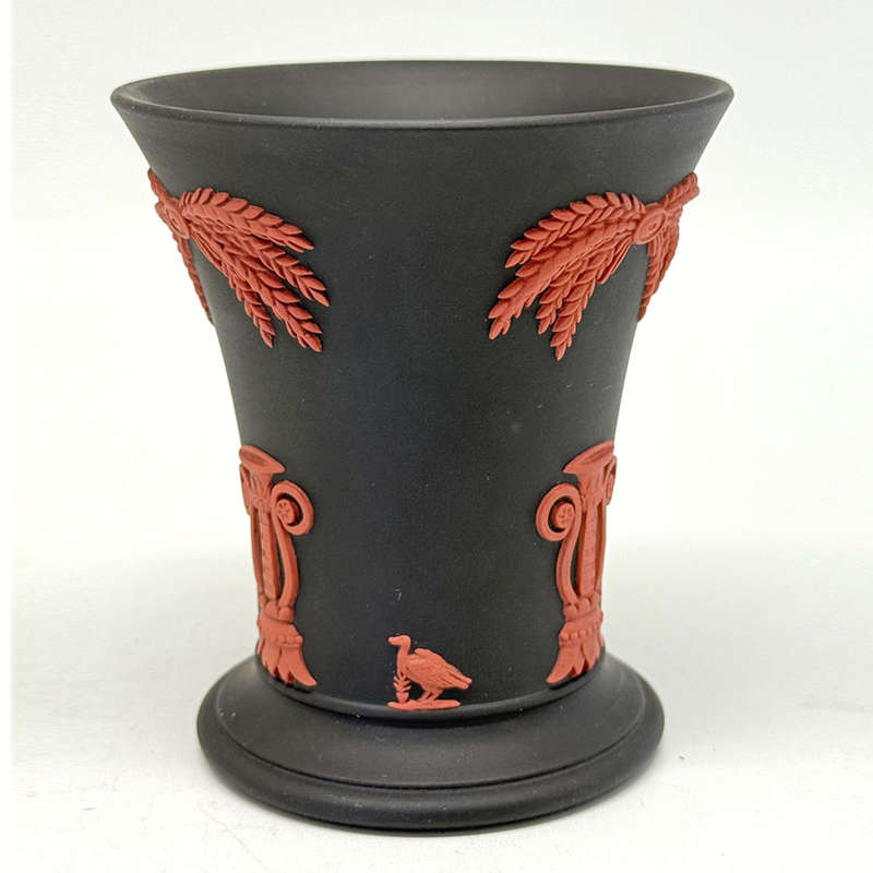 Wedgwood Black Basalt Egyptian Vase  20th