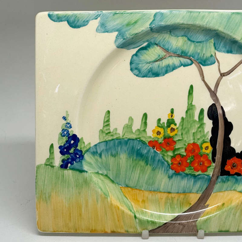 Clarice Cliff Bizarre The Biarritz Fragrance Plate C1930