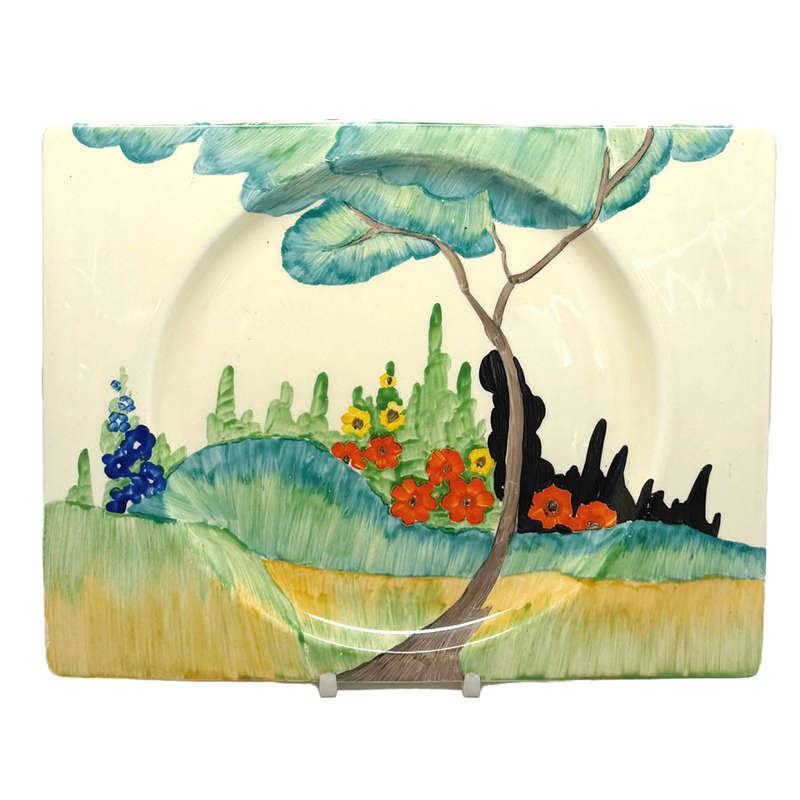 Clarice Cliff Bizarre The Biarritz Fragrance Plate C1930