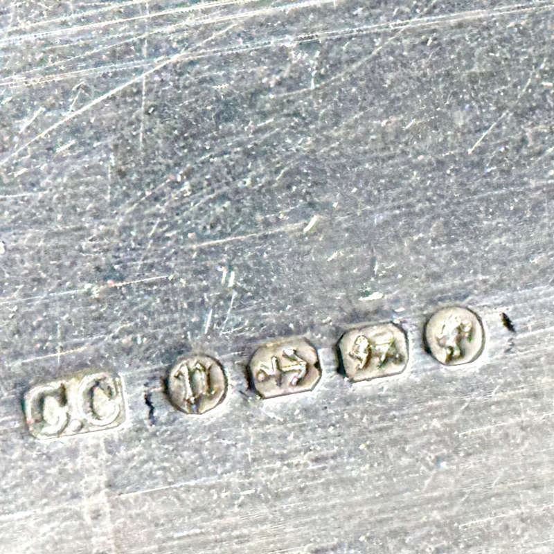 Hallmarked Silver Victorian Large Snuff Box Birmingham 1887
