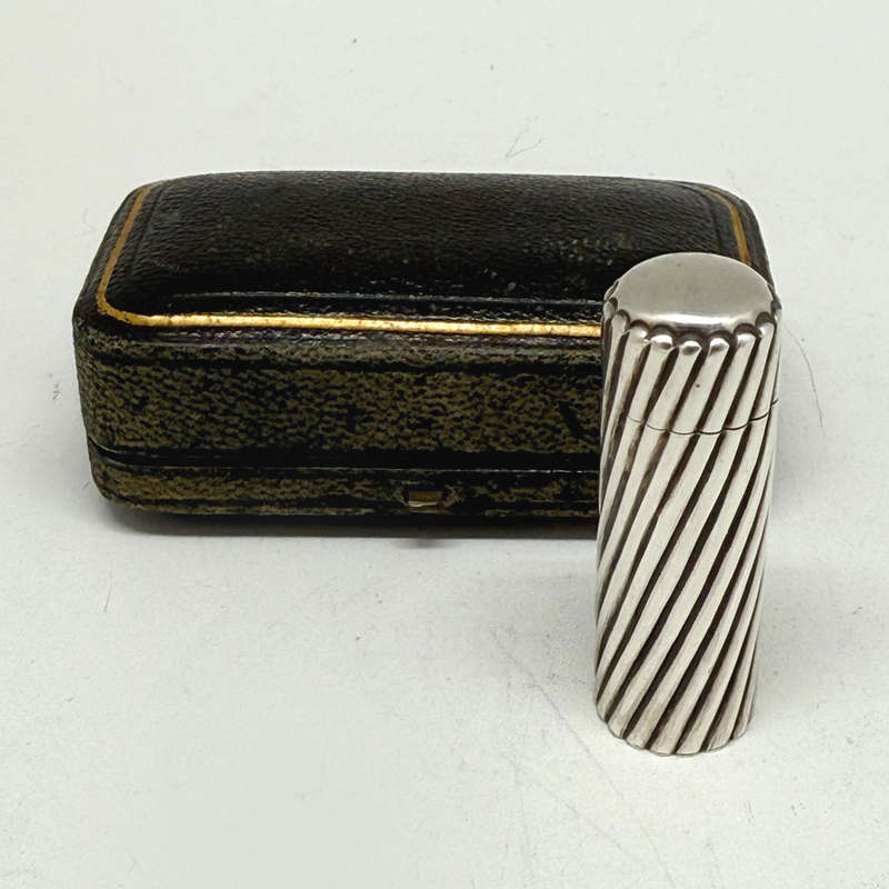 Hallmarked Silver Miniature Perfume Bottle Birmingham 1890 Boxed