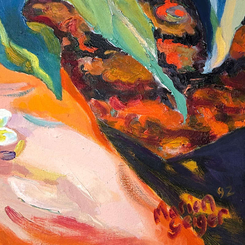 Marion Geiger, Still Life of Flowers - South African 20th C