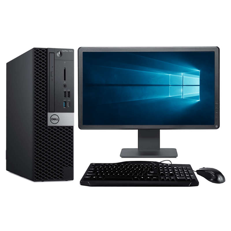 DELL Optiplex 7070 SFF Desktop Combo - Intel Core i7 9700,16GB DDR4, 512GB M.2 SSD, MS Win10 Pro,...