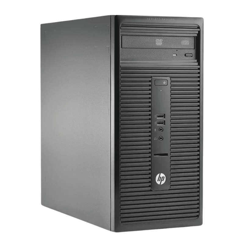 HP 280 G1 Mini Tower Desktop Combo - Intel Core i5-4th Gen, 8GB RAM, 128GB SSD, MS Win10 Pro, HP ...