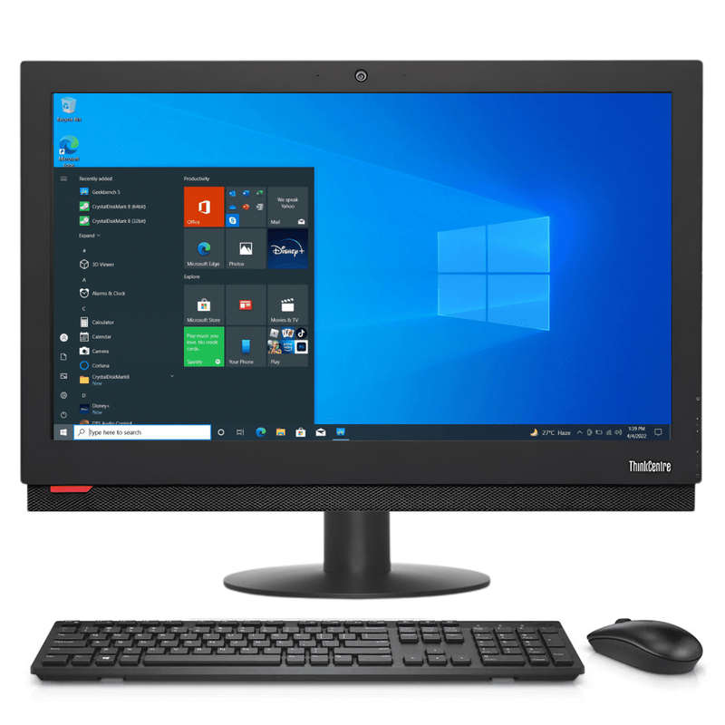 Lenovo ThinkCentre M810z All-In-One Desktop PC - Intel Core i5 7500(7th Gen), 8GB Ram, 256GB SSD,...