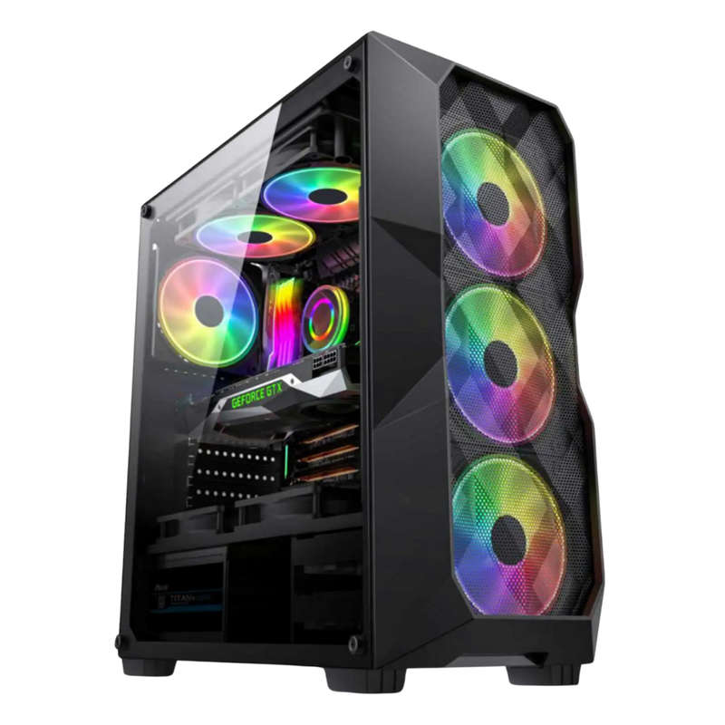 intel core i7 8700 Gaming PC - 16GB - 512NVMe SSD - 700 Watt PSU- Win 11 Pro - New