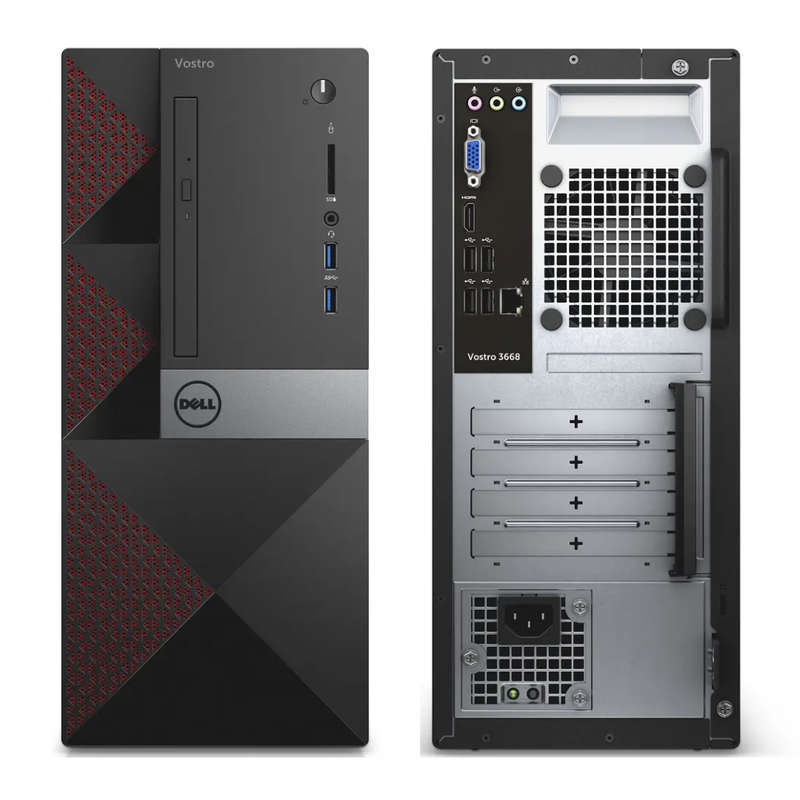 Dell Vostro 3668 Mini Tower Desktop PC - Intel Core i5-7400 7th Gen, 8GB RAM, 256GB SSD, Windows ...