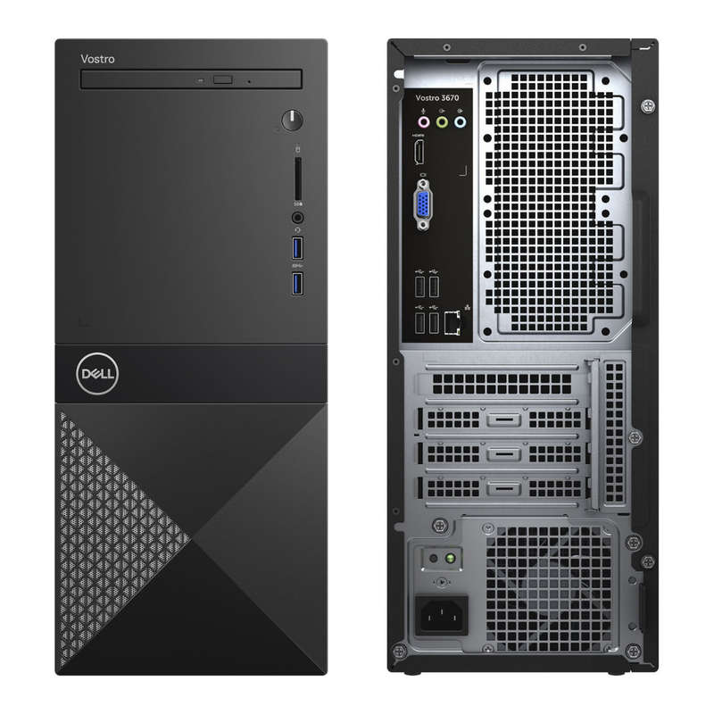 Dell Vostro 3670 Tower Desktop Computer  Intel Core i5 8th Gen, 8GB RAM, 256GB NVMe SSD + 500G...