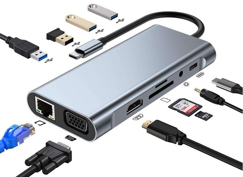 USB TYPE C 11 IN 1 DOCK