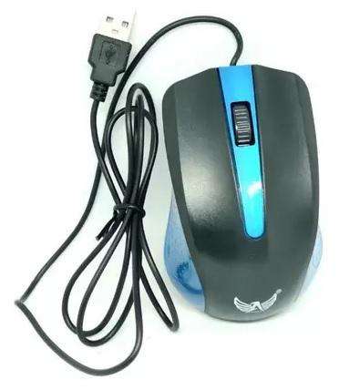 USB WIRED MOUSE BLUE