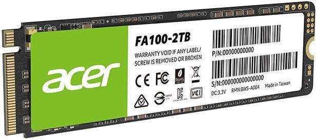 ACER 2TB M.2 NVME PCIE GEN3 X 4 SSD