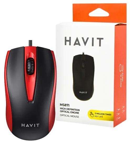 HAVIT USB MOUSE RED