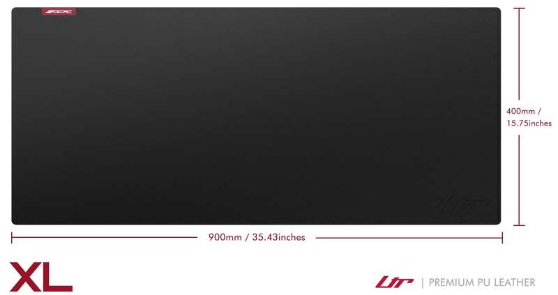 OCPC LTR GAMING MOUSEPAD XL BLACK