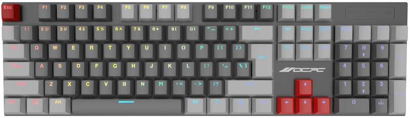 OCPC ZERO PRO GAMING KEYBOARD BK/LGY