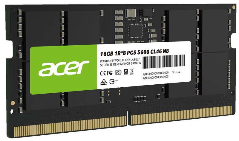 ACER 16GB DDR5 LAPTOP MEMORY 5600 MHZ