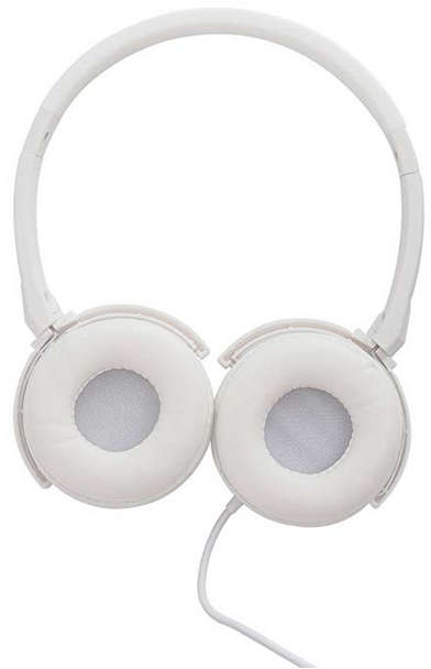 HEADPHONE WITH MIC WHITE AND SILVER
