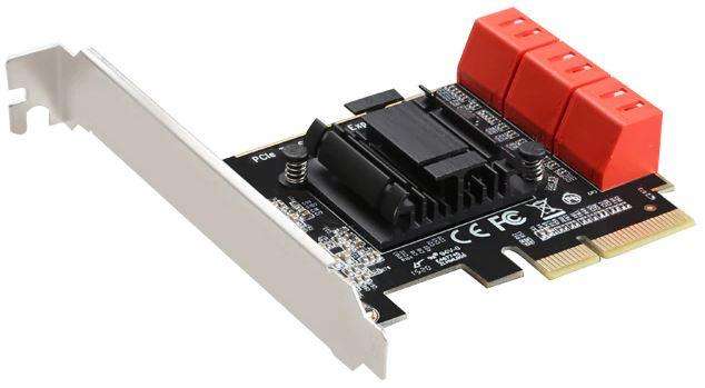 PCIE3.0-1X TO 6 SATA3 EXPANSION