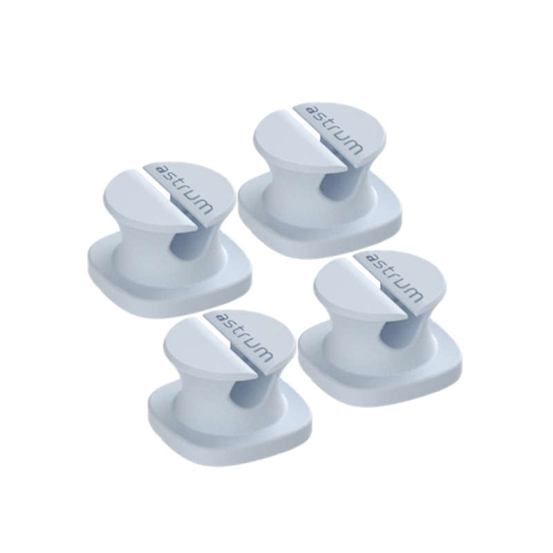 CO060 Mini Cable Organizer Clips  4 Piece Set for Cable Management-Blue