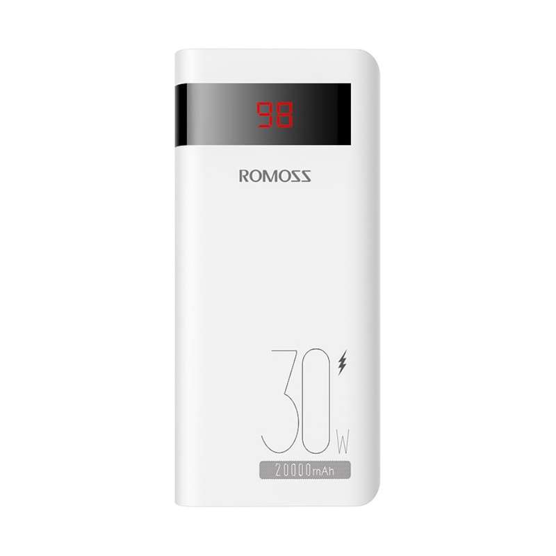 Romoss Sense 6PS Pro 20000mAh 30W Fast Charge Power Bank - White