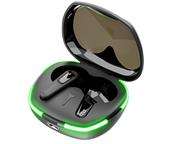 Ezra True Bluetooth5.1 Black Earbuds in a compact LED lit