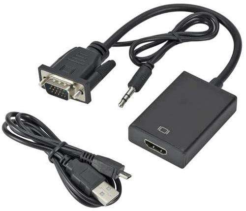 MALE VGA TO FEMALE HDMI+ AUDIO