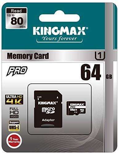 KINGMAX 64GB MICRO SD CLASS 10
