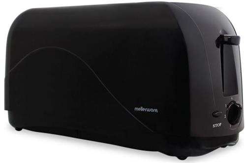Mellerware 4 Slice Cool Touch Toaster Black