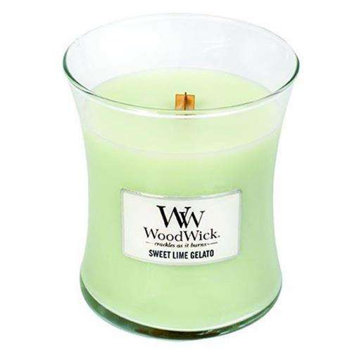 Woodwick Sweet Lime Gelato Medium Jar Retail Box