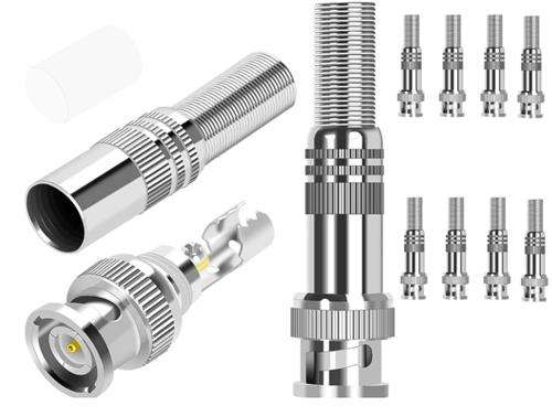Securnix RG59 Twist Spring Male BNC Connector