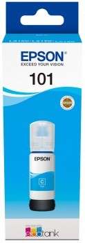 The Epson T03V24A is a 70 ml cyan ink bottle