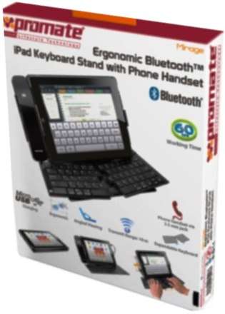 Promate Mirage iPad Ergonomic Bluetooth Keyboard