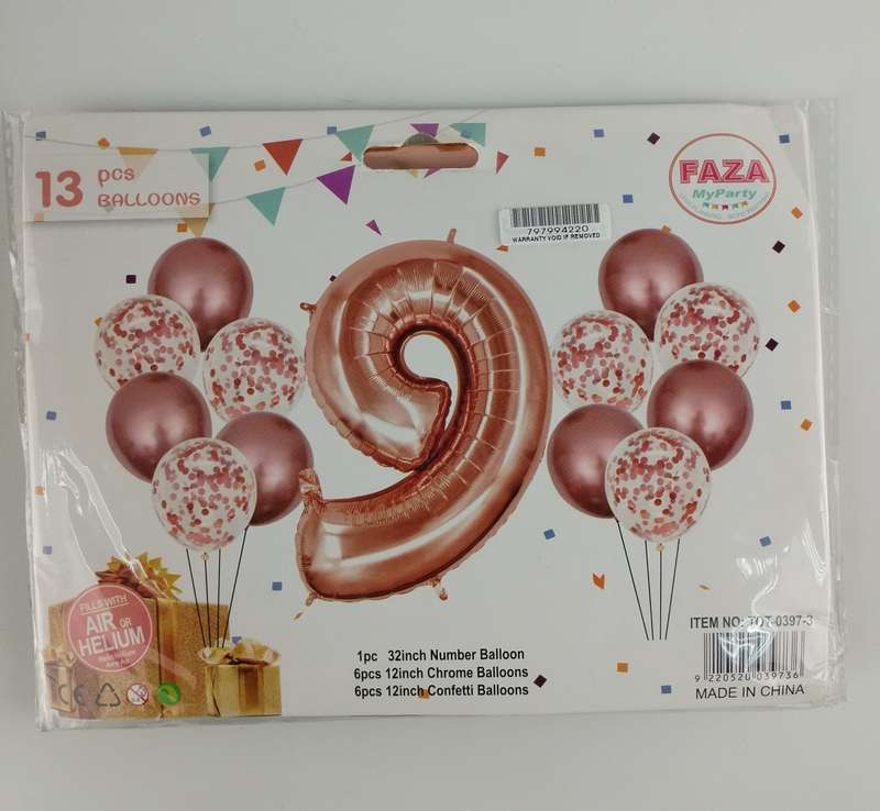 The Casey 13pc Rose Gold and White Balloon Set