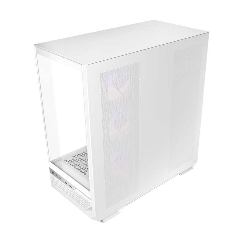 Antec C7 ARGB ATX Mid Tower Gaming Chassis &#x2013; White