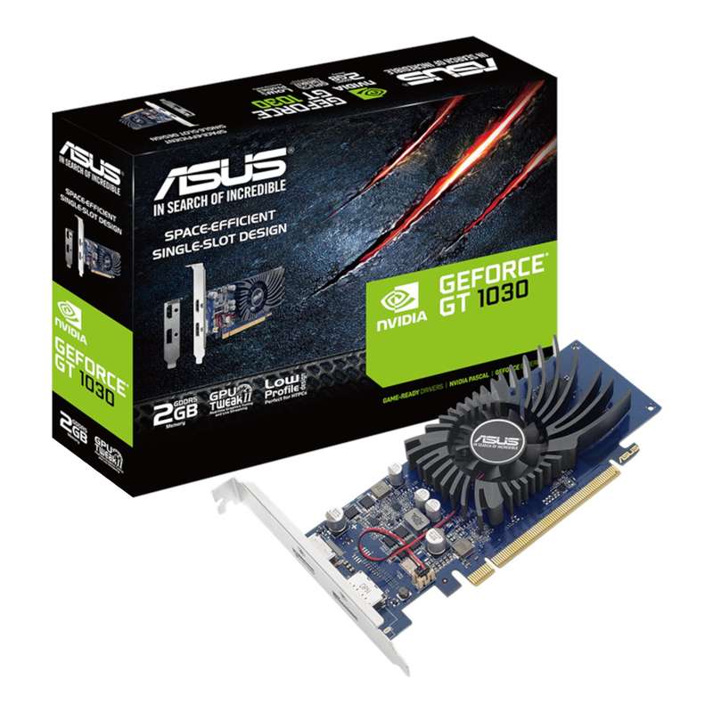 Asus GeForce&#xAE; GT 1030 2GB GDDR5 Low Profile Graphics Card
