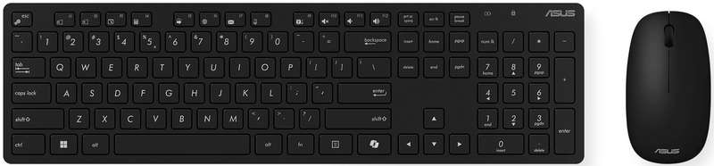 ASUS W5000 Wireless Keyboard and Mouse Set Black
