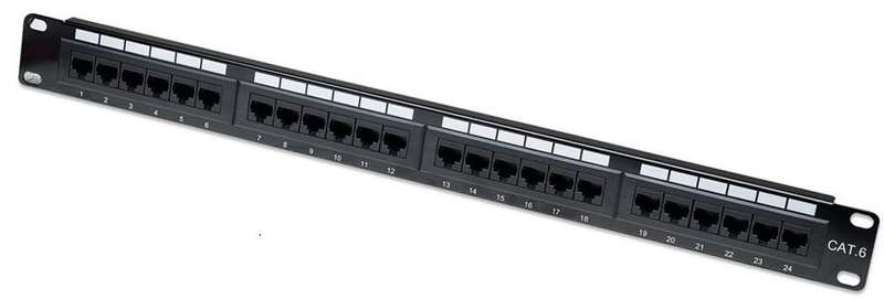 PATCH:CAT6 24 PORT POPULATED