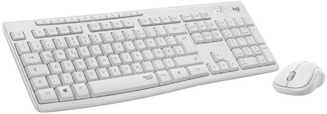 Logitech MK295 Silent Wireless Keyboard and Mouse Combo White
