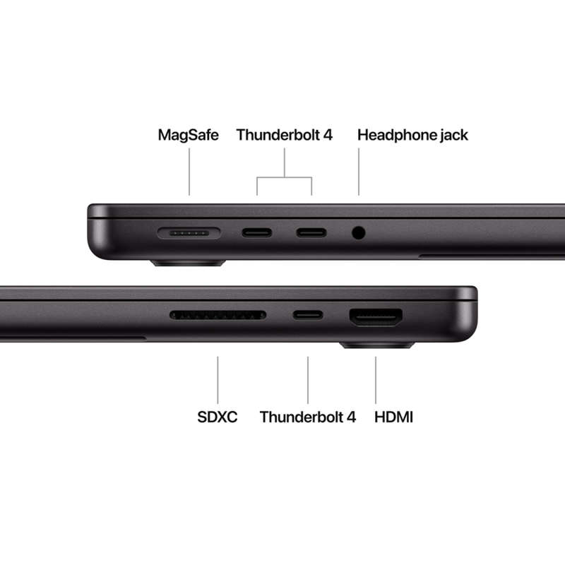 14-inch MacBook Pro: Apple M4 chip with 10core CPU and 10core GPU, 16GB, 1TB SSD - Space Bl...