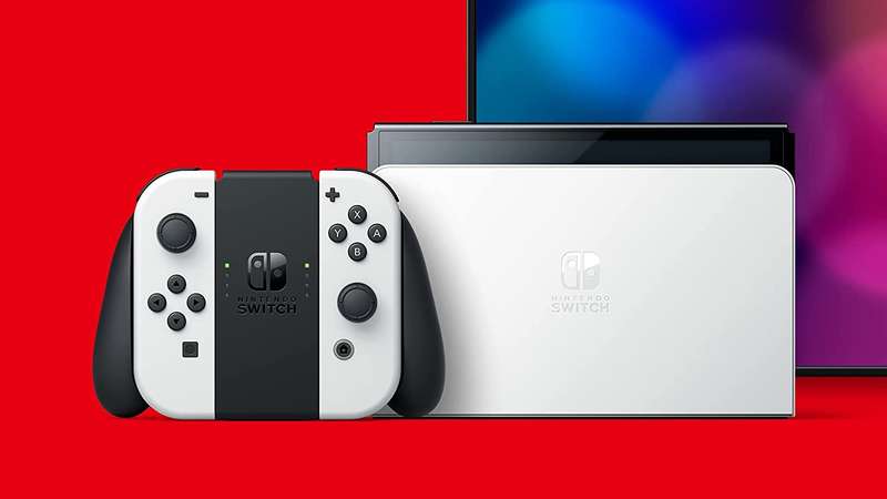 Nintendo Switch (OLED model), White / Black